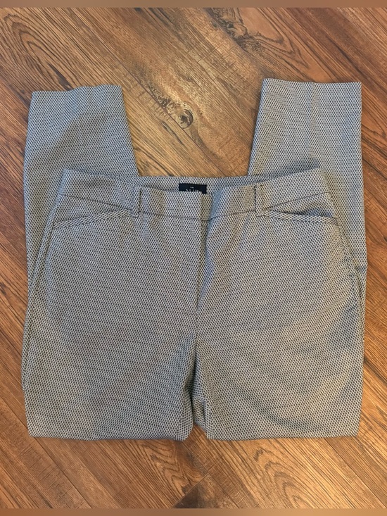 White House Black Market Pants - White House Black Market Black & Gray Textured Ankle Pants